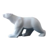 Reproduction en resine de la sculpture de François Pompon en résine entièrement peinte à la main: La Ours blanc.
