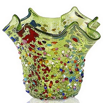 Cristal de Murano - Vase en tulipe en verre