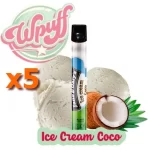w puff cigarette jetable ice cream coco 1.7mg www.boutiquestgermain.com