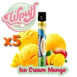 w puff cigarette jetable ice cream mango 1.7mg www.boutiquestgermain.com