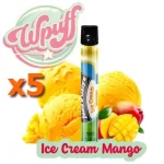 wpuff cigarette jetable ice cream mango 0.9mg www.boutiquestgermain.com