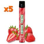 W puff grosse fraise Liquideo - Puff Cigarette Jetable - www.boutiquestgermain.com