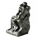 Statue Le Baiser de Rodin de 17cm. En résine entièrement peinte à la main. Livraison GRATUITE avec suivi en France métropolitaine.