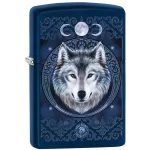 Photo du Zippo Pleine Lune & Loup - Made in USA- www.boutiquestgermain.com