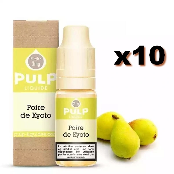 Le gout d'une poire bien juteuse avec cet E Liquide PULP Poire de Kyoto, en 3mg. www.boutiquestgermain.com